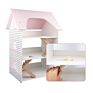Children Play House Toys Pretend Play Furniture Toy Three Floors Doll House for Girl