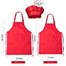 Children's Aprons Cooking Baking Chef Kids Kitchen Apron Chef Hat Set