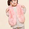 Children's Artificial Fur Vest Thickening Warm Solid Color Vest Children's Jacket Autumn And