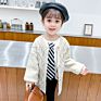 Children's Girls Thick Wool Twist Sweater Baby Cotton Knitted Sweater Cardigan