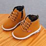 Children's High Top Pu Leather Add Velvet Warm Breathable Soft Non Slip Kids Casual Shoes Boots