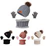 Winter hats scarf and glove set