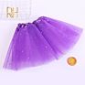 Children's Puffy Skirts Kid Girl Mini Fluffy Tutu Performance Dress Stars Dot Sparkle Print Mesh Skirt Accessories