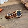 Christmas, Birthday Gift for Her Black Sandal, Walnut Wood Materials Wooden Watch for Her