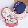 Circular Jewelry Storage Case Portable Travel Jewelry Organizing Case Small Earrings Ring Lipstick Storage Box