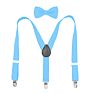 Classic Kids Boys and Girls Printed Polka Dots Suspenders with Bowties for Garments Accessories or Daily Decorations