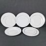 Classic White Solid Plastic Tableware Dinner Ware Set Melamine Square Plates Dish for Hotel Kitchen Home and Restaurant