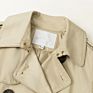Classic Women Waterproof Double-Breasted Coat Women Long Trench Coats with Belt Autumn Clothing