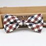 Classical Men's Bow Tie Plaid Striped Flexible Bowtie Smooth Necktie Soft Matte Butterfly Decorative Pattern Color Ties