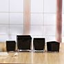 Clear Cube Square Glass Vase For