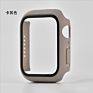 Clear Hard Pc Case with Tempered Glass Screen Protector for Apple Watch Series 4 5 6 Se 40 42 44Mm