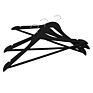 Clothes Plastic Hanger Black Clothing Hangers Hangers with Logo