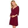 Clothing Maternity Clothes for Pregnant Women Maternity Dress Modal Spring Spandex Silhouette