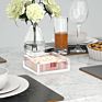 Cocktail Paper Napkin Holder Clear Decorative Cocktail Napkin Caddy Holder for Kitchen or Hotel Restaurant
