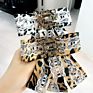 College Big Bow Bowknot Lace Leopard Collar Flower Necktie Tie Shirt Diamond Accessories Brooch Pin with Needle Female