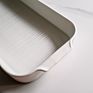 Color Rectangular Ceramic Pan Glazed White Tableware Tray Pans Ceramic Baking Tray Baking Dish