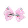 Colorful Cute Jojo Siwa Bows Alligator Clips for Girls Unicorn Grosgrain Ribbon Hair Barrettes Accessories Hair Bows Set