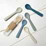 Colorful Silicone Baby Spoon for Infant Soft Baby Training Baby Feeding Spoon