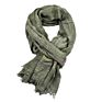 Comfort Soft Autumn Striped Warm Cotton Men Scarf with Tassel