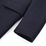 Comfortable Wool Polyester Navy over Coat plus Size Men's Coats