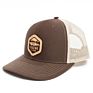 Cotton 6 Panel Cap Leather Patch Logo Trucker Hat