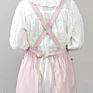 Cotton and Hemp Apron Flower Art Shop Painting Nail Shop Vintage Overalls