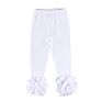 Cotton Toddler Infant Boutique Clothes Ruffle Baby Girls Pants Leggings Infant Icing Leggings Solid Color Casual Pants