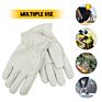 Cowhide Leather Gloves for Working Driving Gardening
