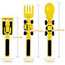 Creative Dinneractive 3D Pushdozer Navvy Scraper Kids Tableware Practical Children Cartoon Tableware Dining Set for Kids