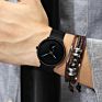 Crrju 2150 Men Original Stainless Steel Mesh Strap Simple Quartz Analog Charm Wrist Watches