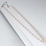 Customization 18K Gold Plated S925 Silver Paperclip Chain Paper Clip Necklace for Women's Necklace