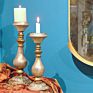 Customized Long Stem Metal Candle Holder in Antique Style Home Decoration Table Decorative Metal Candle Stick Holder