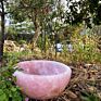 Customized Natural Hand Carved Crystal Bowl Gemstone Healing Folk Crafts Rose Quartz Sink