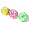 Customized Silicone Cookie Stamper with Wooden Handle