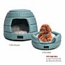 Customized Two Ways Use Full Polyester Fabric Soft Deformable Pet Dog House Cat Cave Bed