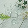 Customized Wedding Decoration Tea Light Holder Set Clear Glass Votive Candle Holder Set