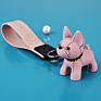 Cute Dog Pendants Car Key Chain Colorful Resin French Bulldog Key Rings Bag Key Chain Jewelry