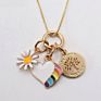Cute Lovely Red Heart Key Lollipop Charm Necklace for Children