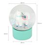 Cute Resin Logo Gift for Women Flower with Glitter inside Snow Globe