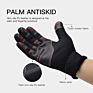 Cycling Gloves Women Touchscreen Full Finger Durable Leather Palm Windproof Mountain Road Bike Riding Gloves with Warm Fleece