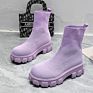 Daily Comfortable Knitting Platform Short Sock Boots for Women