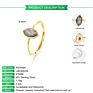 Dainty Gold Gemstone Jewellery Sterling Silver Marquise Labradorite Ring
