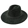 Design Adult Men Women Fedora Flat Wide Brim Chenille Solid Color Fedoras Hat Warm