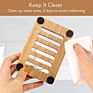 Design Bathroom Bamboo Soap Dish Bamboo Wooden Soap Dish Holder Bath Soap Tray