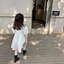 Design Girl Princess Dress Cotton Korean Dress White Baby Casual Dress