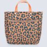 Design Leopard Print Crossbody Messenger Bag Detachable Shoulder Strap Handbag