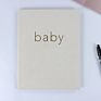 Design Linen Cover Baby Journals and Memory Books
