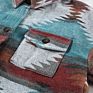 Design Long Sleeve Outdoor Pocketed Womens Shirt Aztec Jacket
