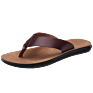 Design Men Cork Sole Leather Flip Flop Man Slipper