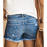 Design Woman Girl Shorts Casual Frayed Fringed High Waist Loose Blue Jeans Shorts